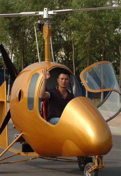 Китаец из села соорудил собственный вертолет
