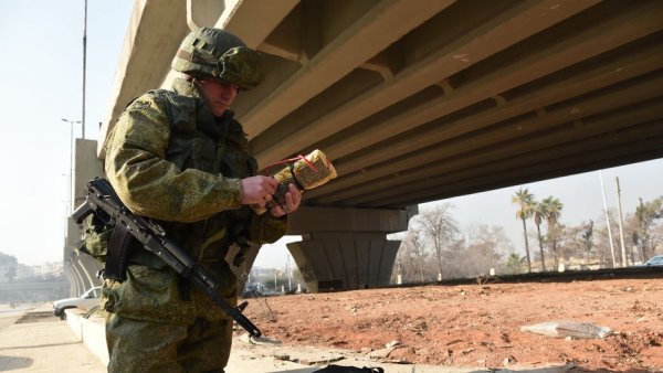 Российские солдаты в Алеппо