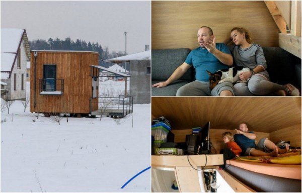 Семья живет в микродоме площадью 16 квадратных метров под Минском