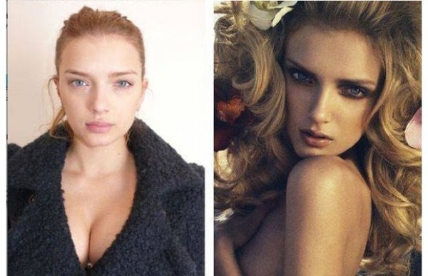 20 самых красивых моделей Victoria’s Secret с макияжем и без