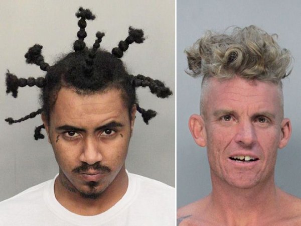 Определенно преступники ходят стричься к самым безумным парикмахерам