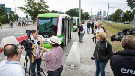 В Талине появились беспилотные автобусы