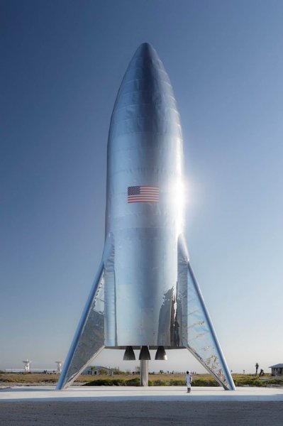 Илон Маск опубликовал фотографию космического корабля SpaceX Starship