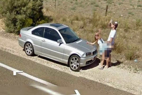 Необычные снимки, сделанные камерами Google Street View