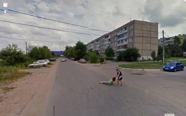 Необычные снимки, сделанные камерами Google Street View