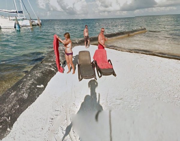 Необычные снимки, сделанные камерами Google Street View