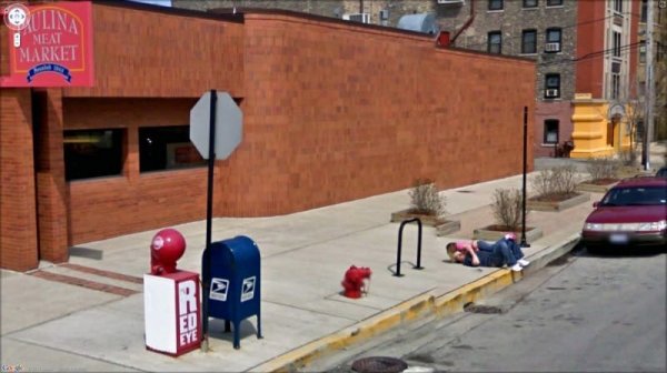 Необычные снимки, сделанные камерами Google Street View