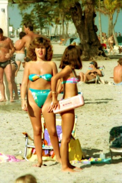 Пляжная мода 1980-х годов