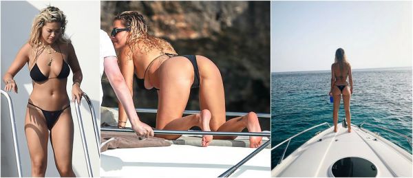 28-летняя британская певица и актриса албанского происхождения Рита Ора (Rita Ora) во время отдыха в Испании и Италии
