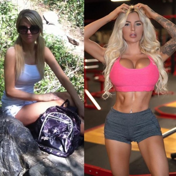 32-летняя американская модель Джессика Уивер (Jessica Weaver) на фото в Instagram