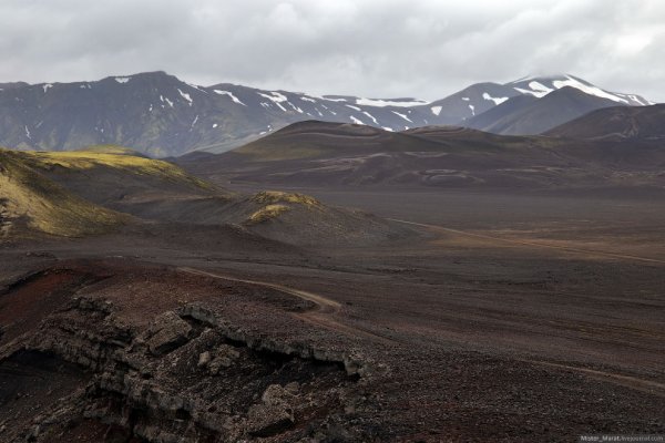 Путь к долине Landmannalaugar в Исландии