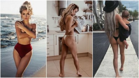 23-летняя британская модель и актриса Рози Мак (Rosie Mac) на фото в Instagram