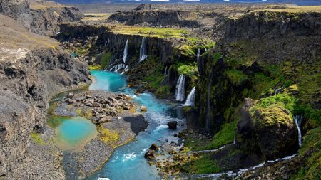 Путь к долине Landmannalaugar в Исландии