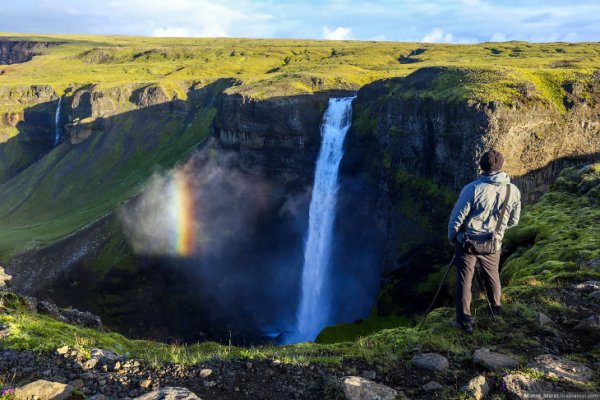 Путь к долине Landmannalaugar в Исландии