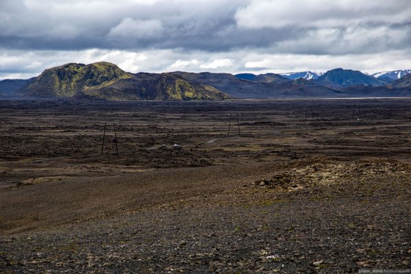 Путь к долине Landmannalaugar в Исландии