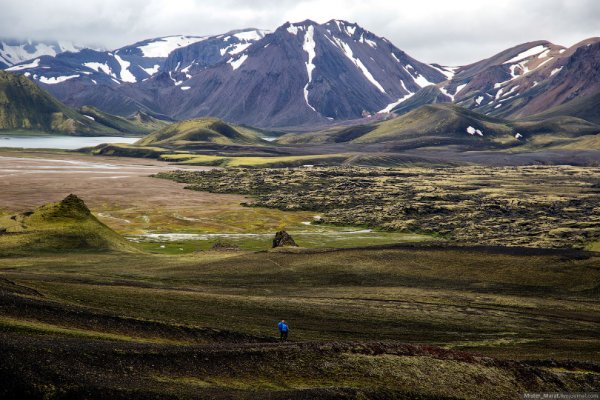 Путь к долине Landmannalaugar в Исландии