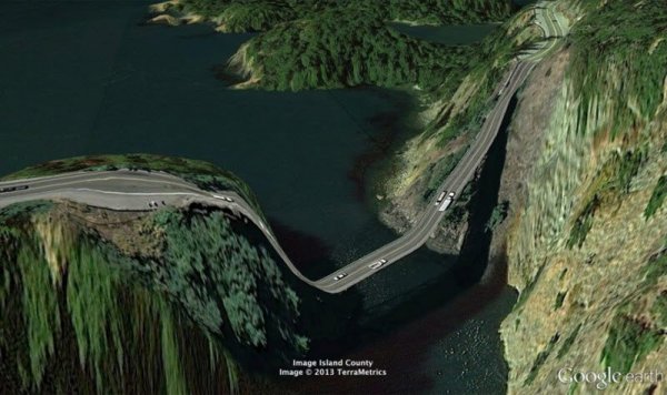 Фотографии из Google Earth, противоречащие здравому смыслу