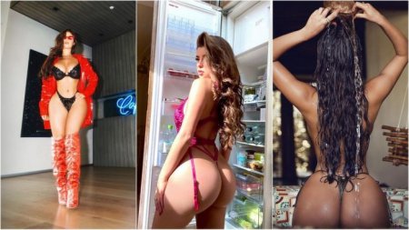 24-летняя британская модель и интернет-звезда Деми Роуз (Demi Rose) на фото из Instagram