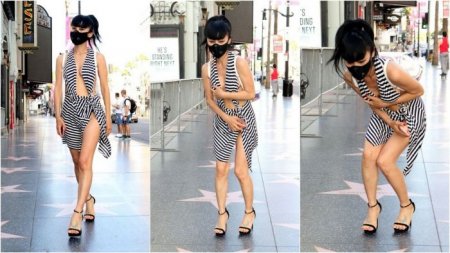 53-летняя американская актриса китайского происхождения Бай Лин (Bai Ling) на "Аллее Славы"