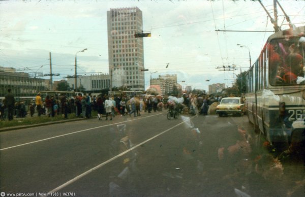 Прогулка по Москве 1990 года