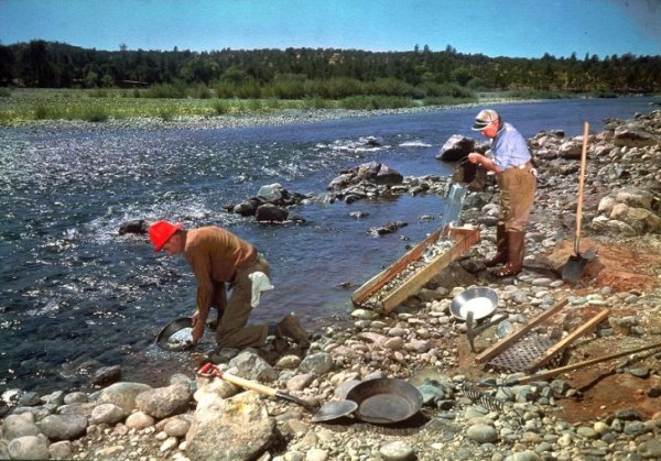 Винтажные фотографии наследия золотой лихорадки