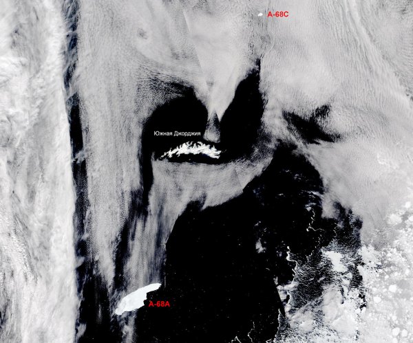 Айсберг А-68 — самый большой айсберг в мире