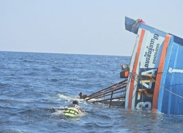 В Таиланде моряки спасли четырех котов с тонущего корабля