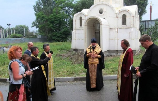 В Херсоне построили церковь из пенопласта