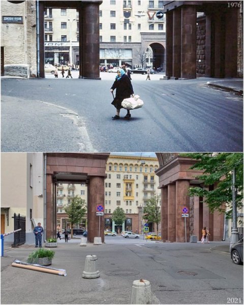 Подборка фотографий Москвы из серии "было/стало"