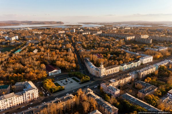 Комсомольск-на-Амуре с высоты – промышленная столица Дальнего Востока