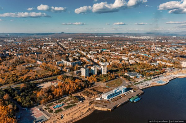 Комсомольск-на-Амуре с высоты – промышленная столица Дальнего Востока