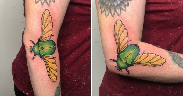 Креативные татуировки, которые "оживают" на коже их владельца